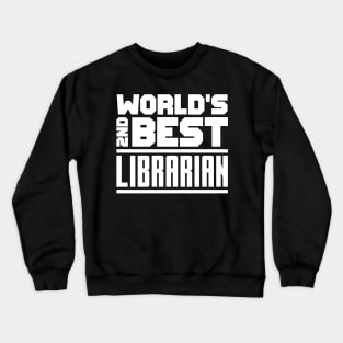 2nd best librarian Crewneck Sweatshirt